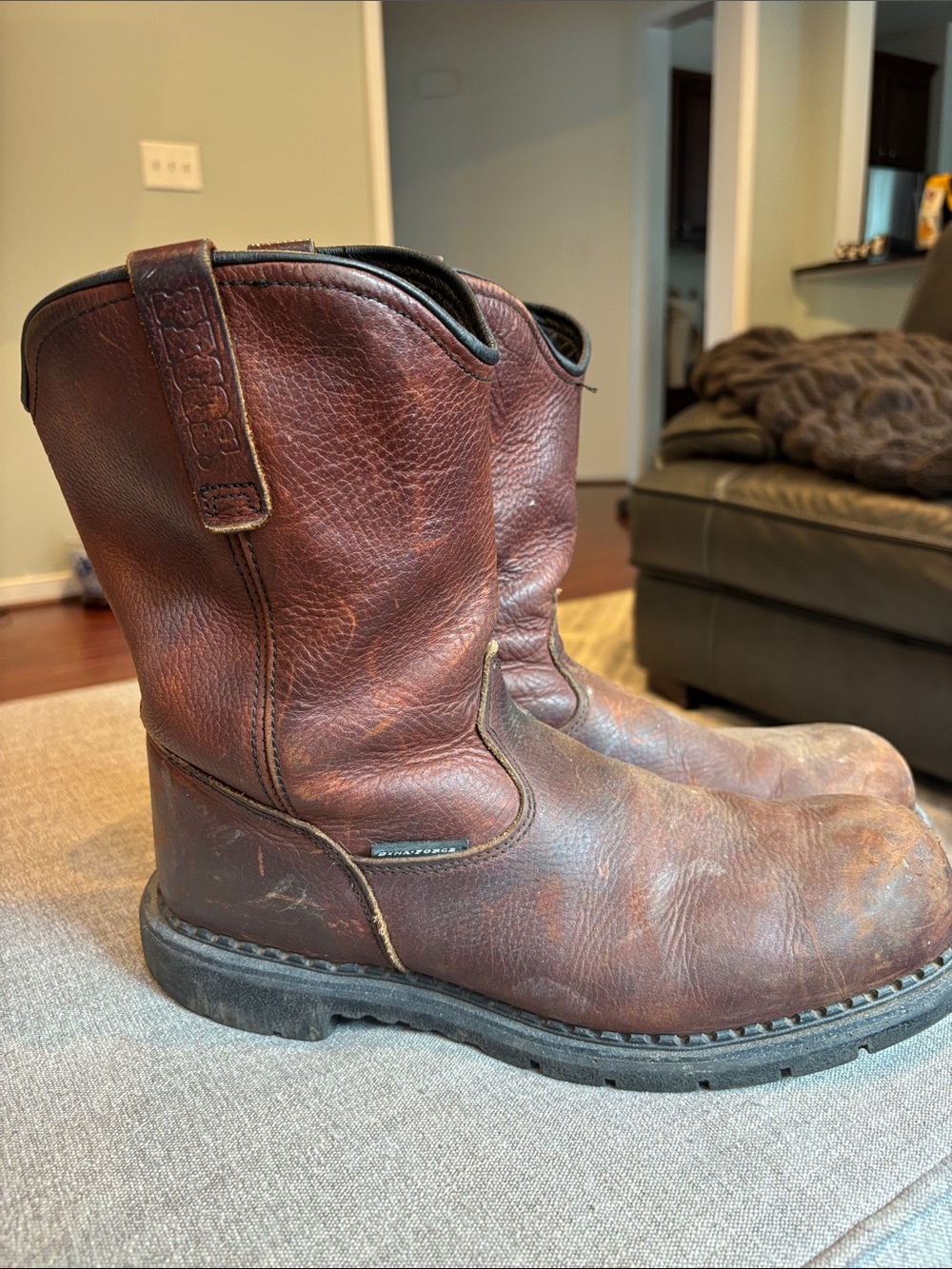 VTG Red Wing Pecos Steel Toe Work Boots Mens 11 made USA